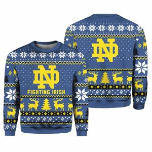 Fighting Irish Custom Ugly Christmas Sweater 2025 1