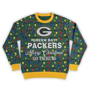 Merry Christmas Go Packers Football Ugly Sweater