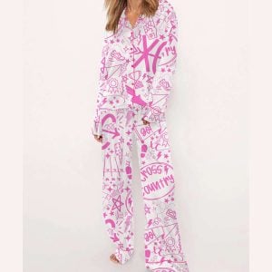 Cross Country Silky Satin Pajama Set 2 Cross Country Silky Satin Pajama Set2