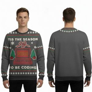 Tis The Season To Be Coding Ugly Christmas Sweater