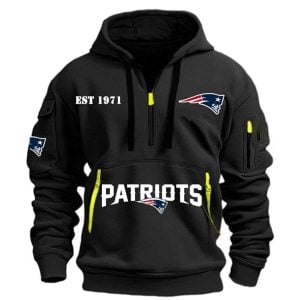 2025 Patriots EST 1971 Hoodie Half Zipper 3 2025 Patriots EST 1971 Hoodie Half Zipper3