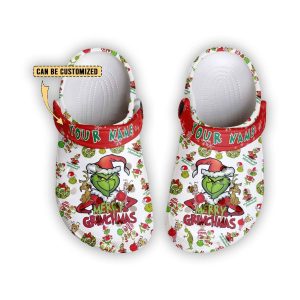Personalized Merry Grinchmas Crocs Clogs