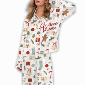 Christmas Planner Silky Satin Pajama Set2