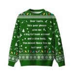 2025 A Big Fat Bank Account And A Slim Body Ugly Christmas Sweater