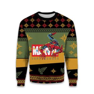 Marvel Superhero Spider Man Ugly Christmas Sweater