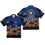 Astros Vintage Night Coconut Tree Hawaiian Shirt