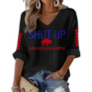 Bills Shut Up Cris Collinsworth Waffle T-shirt 1 Bills Shut Up Cris Collinsworth Waffle T shirt1