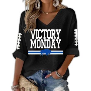 Bills Victoty Monday Waffle T shirt1