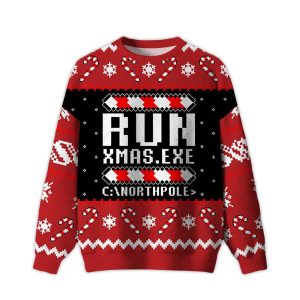 Run Xmas Ugly Christmas Sweater
