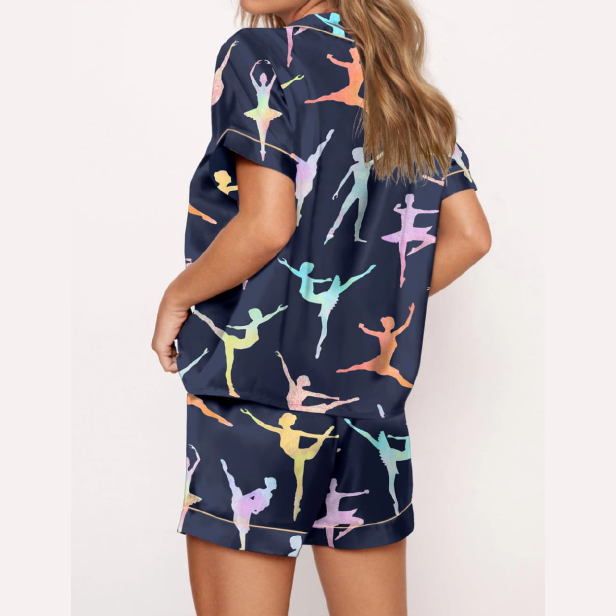 Ballet Dancer Silky Satin Pajama Set Ballet Dancer Silky Satin Pajama Set