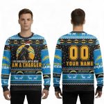 Batman I Am Vengeance I Am The Night I Am A Charger Ugly Christmas Sweater