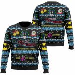 2025 Batman Robin Joker The Batmobile Lost A Wheel Christmas Ugly Sweater