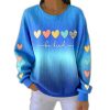 Be Kind Heart Gradient Sweatshirt