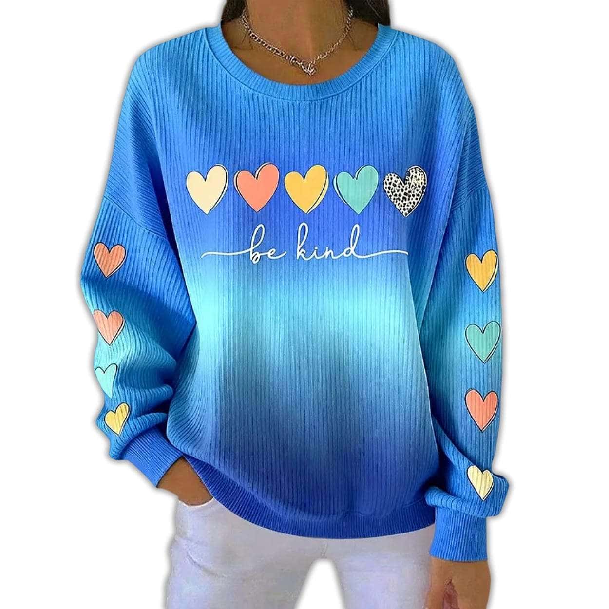 Be Kind Heart Gradient Sweatshirt Be Kind Heart Gradient Sweatshirt
