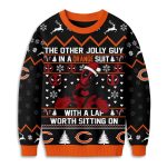 Bears Deadpool The Other Jolly Guy In A Orange Suit Christmas Ugly Sweater