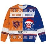 Bears x Cubs Customized Christmas Ugly Sweater