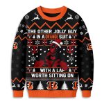 Bengals Deadpool The Other Jolly Guy In A Orange Suit Christmas Ugly Sweater