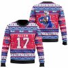 Bills Josh Allen 17 Ugly Christmas Sweater