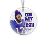 Bills Oh My Josh Football Ornament