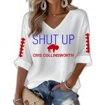 Bills Shut Up Cris Collinsworth Waffle T-shirt