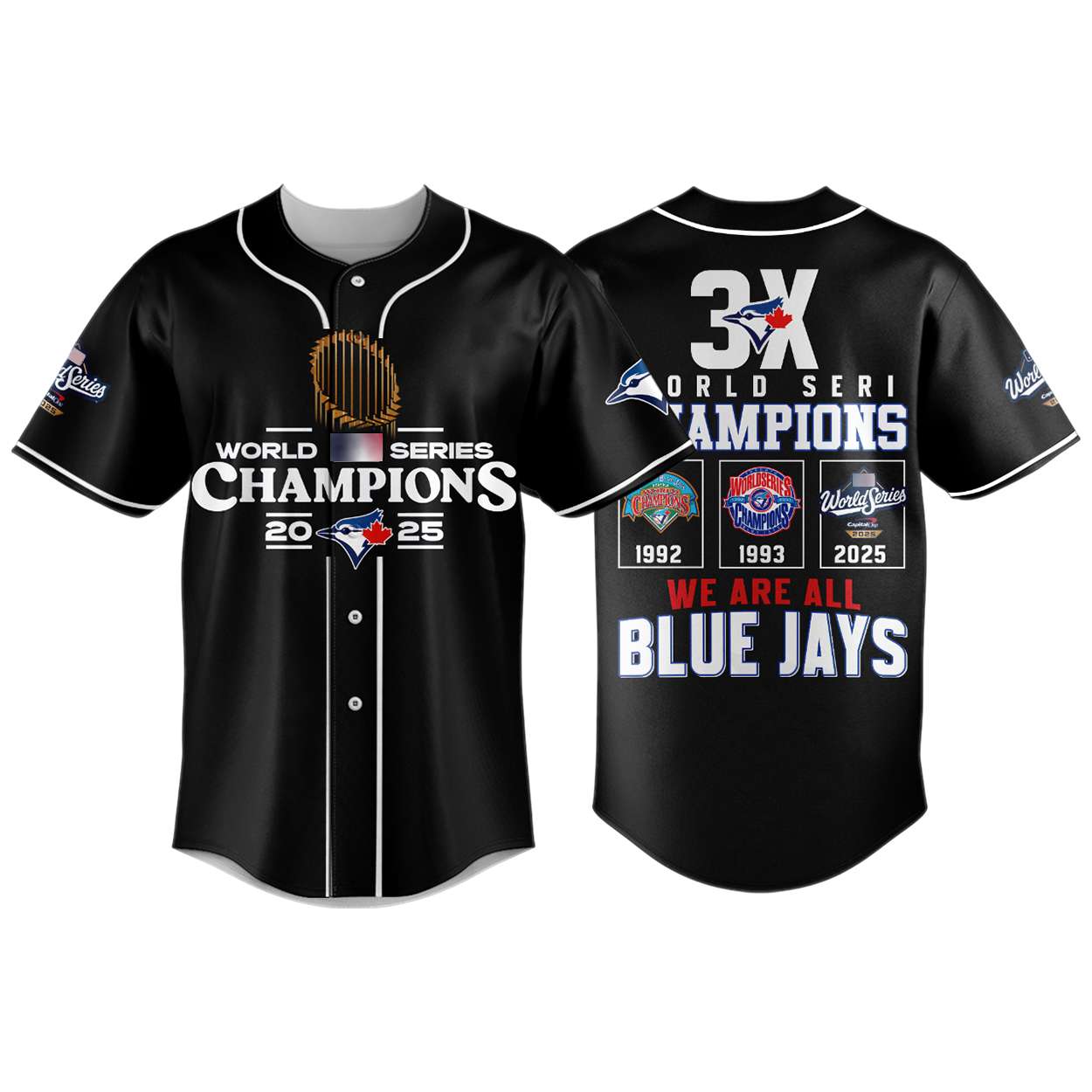 Blue Jays 3x World Series Champions 2025 Jersey Blue Jays 3x World Series Champions 2025 Jersey