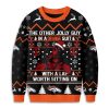 Broncos Deadpool The Other Jolly Guy In A Orange Suit Christmas Ugly Sweater