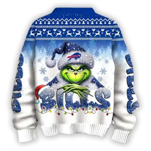 Bills x The Grnch Christmas Edition Ugly Sweater1