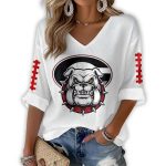 Bulldogs Football Waffle Long Sleeve T-Shirt