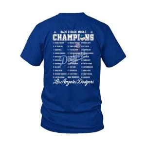Dodgers B2B World Series 2025 Two-Sided Shirt 2 Dodgers B2B World Series 2025 Two Sided Shirt2