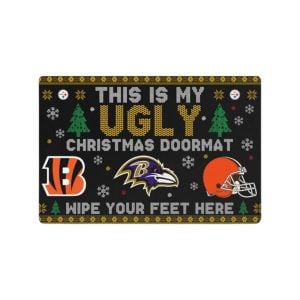 Steelers This Is My Ugly Christmas Doormat Wipe Your Feet Here Doormat 2 Steelers This Is My Ugly Christmas Doormat Wipe Your Feet Here Doormat2
