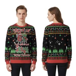 Tired Of 67 Let’s Talk About Jesus On This Christmas Ugly Sweater