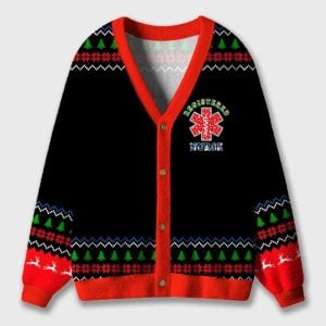 Christmas Vibe Registered Nurse Ugly Cardigan Sweaters1
