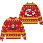 2025 Chiefs Christmas Mahome Alone Ugly Sweater