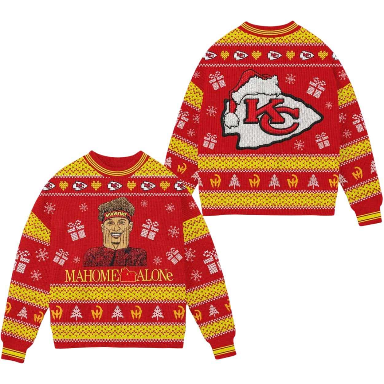 Chiefs Christmas Mahome Alone Ugly Sweater Chiefs Christmas Mahome Alone Ugly Sweater