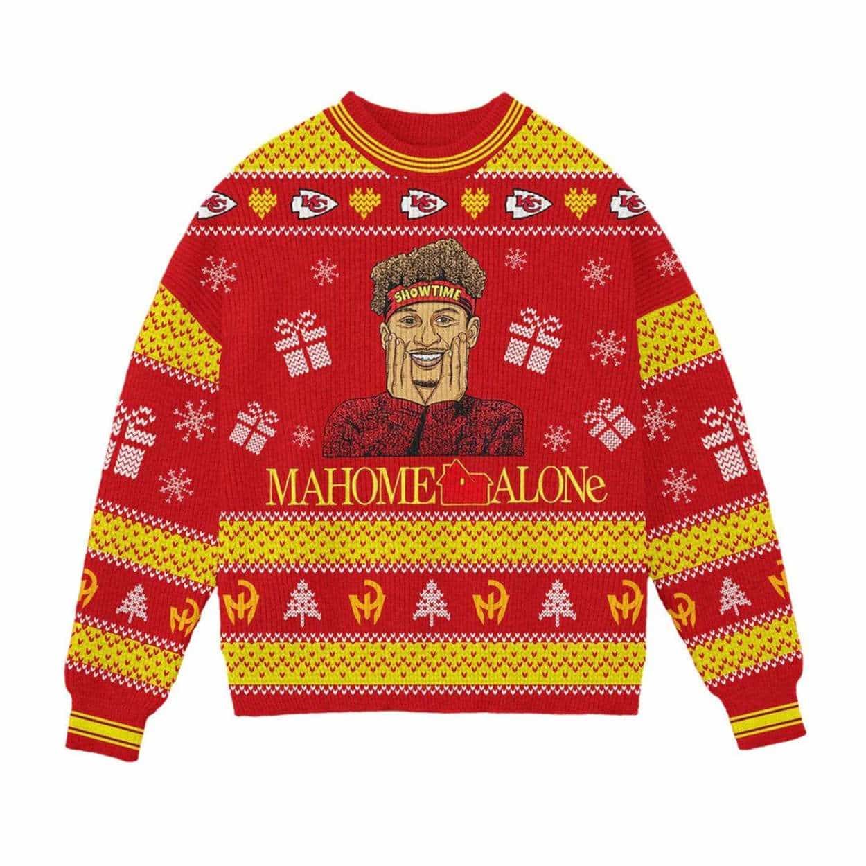 2025 Chiefs Christmas Mahome Alone Ugly Sweater 2025 Chiefs Christmas Mahome Alone Ugly Sweater