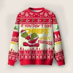 Chiefs Grnch Merry Kissmyass Ugly Sweater