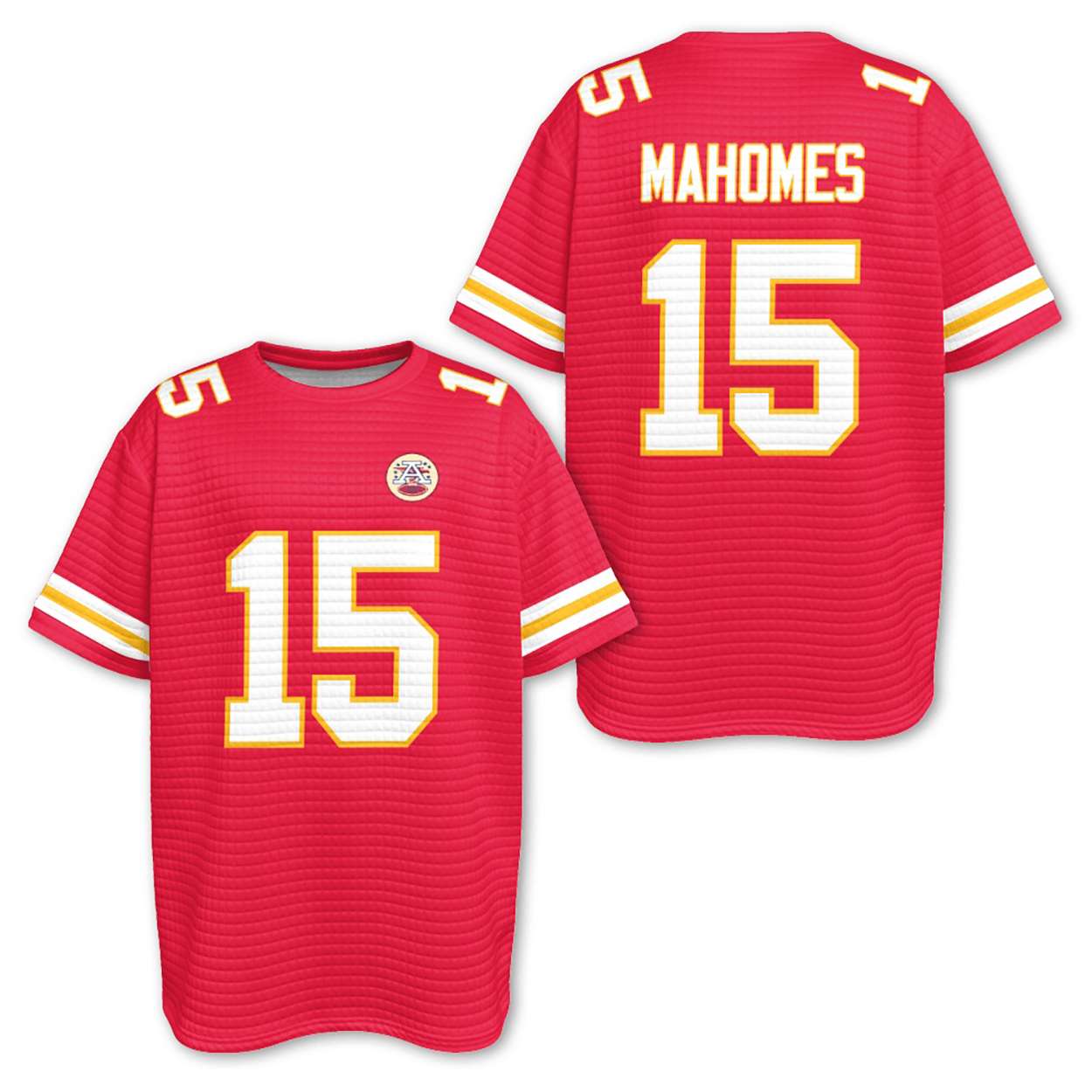 Chiefs Patrick Mahomes 15 Waffle T shirt Chiefs Patrick Mahomes 15 Waffle T-shirt