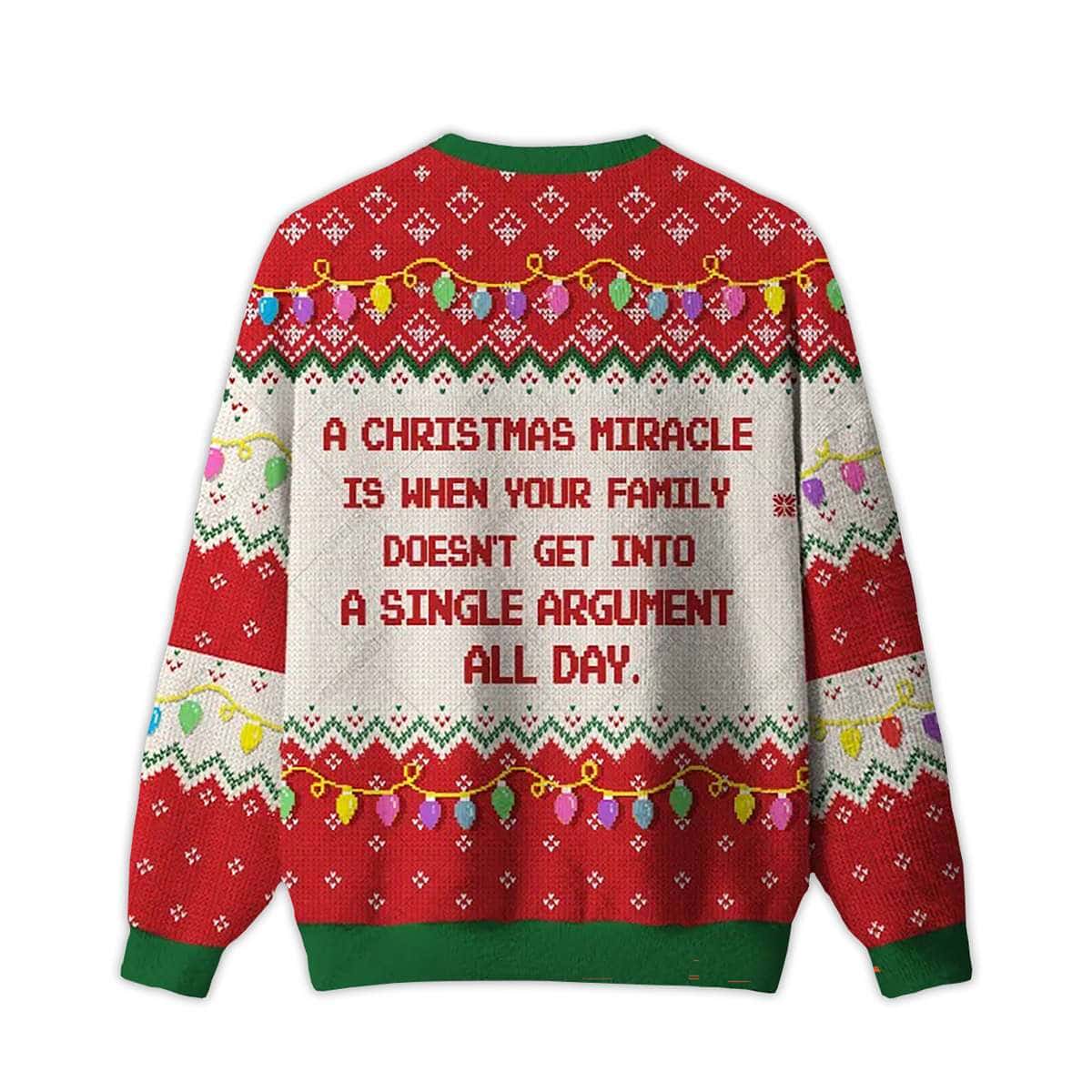 2025 Christmas Miracle Ugly Christmas Sweater 2025 Christmas Miracle Ugly Christmas Sweater