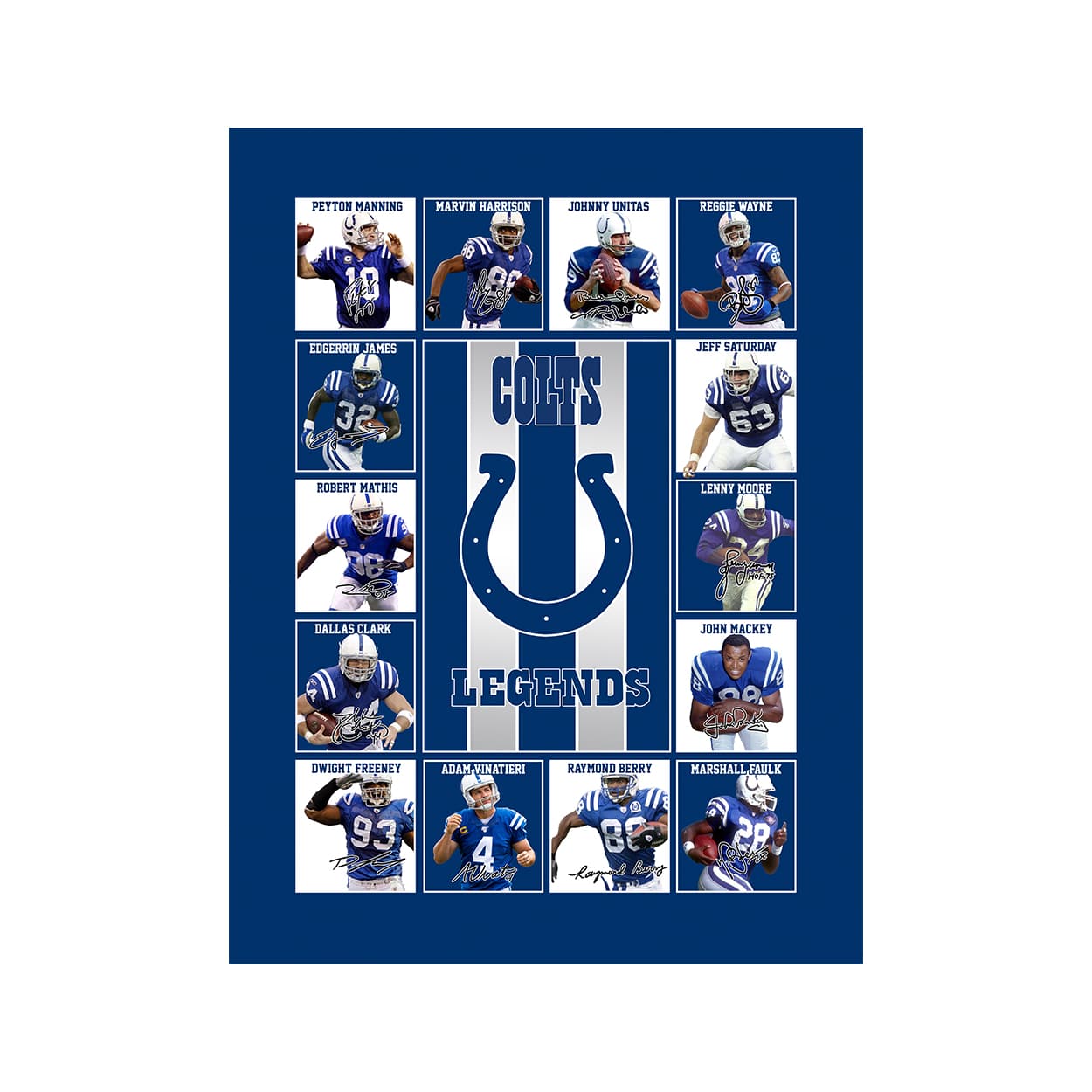Colts Legends Blanket Colts Legends Blanket