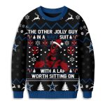 Cowboys Deadpool The Other Jolly Guy In A Navy Suit Christmas Ugly Sweater