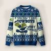 Cowboys Grnch Merry Kissmyass Ugly Sweater