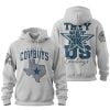 Cowboys They Not Like Us Waffle Hoodie