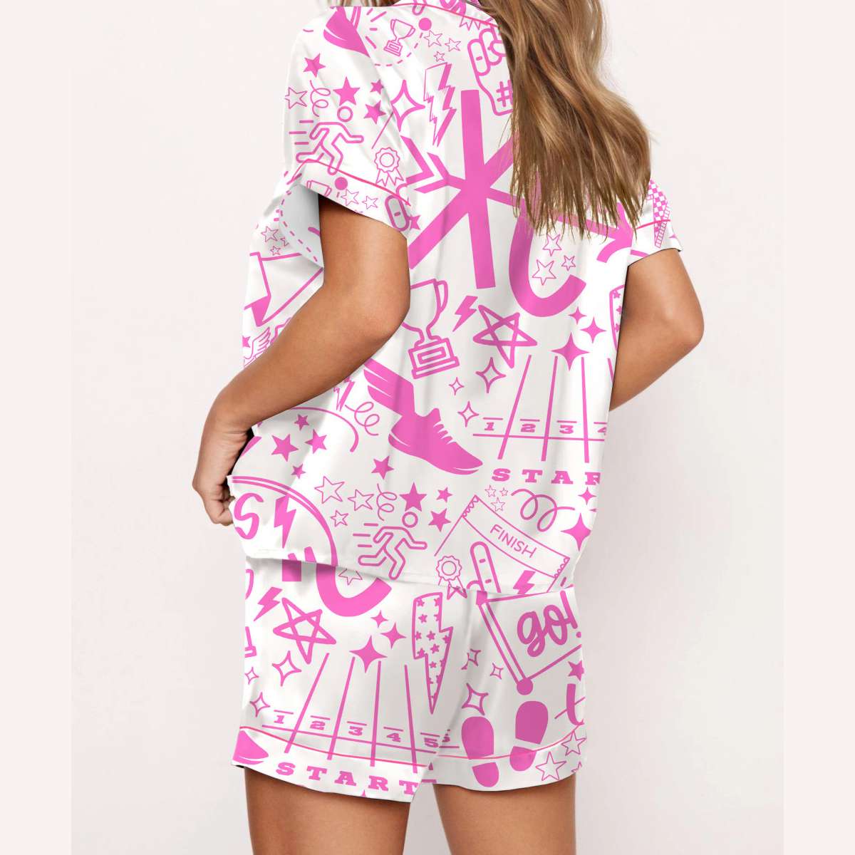 Cross Country Silky Satin Pajama Set Cross Country Silky Satin Pajama Set