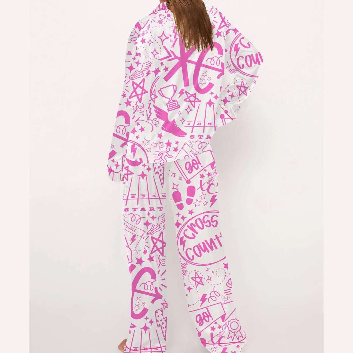 Cross Country Silky Satin Pajama Set Cross Country Silky Satin Pajama Set