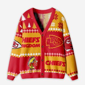 Chiefs Kingdom Knitted Christmas Cardigan