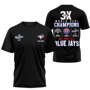 Blue Jays 3x World Series Champions 2025 T shirt2
