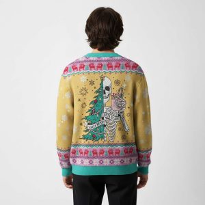 Sorta Merry Sorta Scary Christmas Ugly Cardigan Sweaters1
