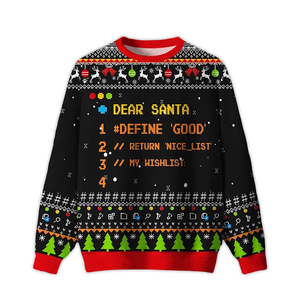 Dear Santa Define Good Ugly Christmas Sweater Dear Santa Define Good Ugly Christmas Sweater