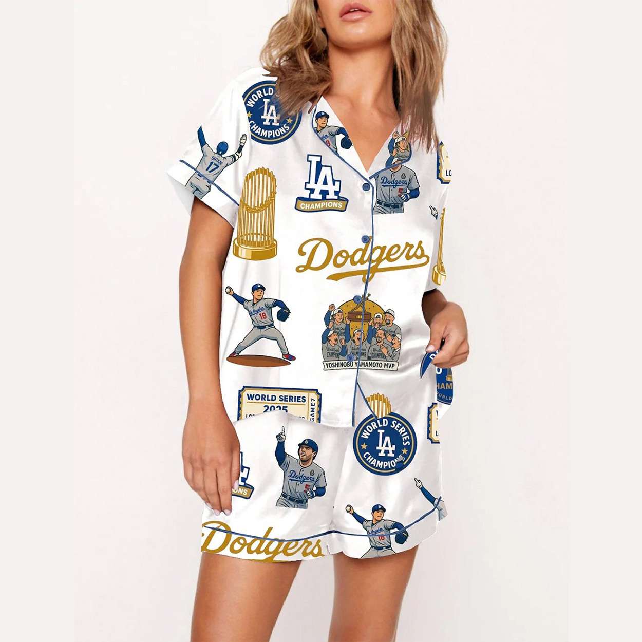 Dodgers 2025 World Series Champions Pajama Set Dodgers 2025 World Series Champions Pajama Set