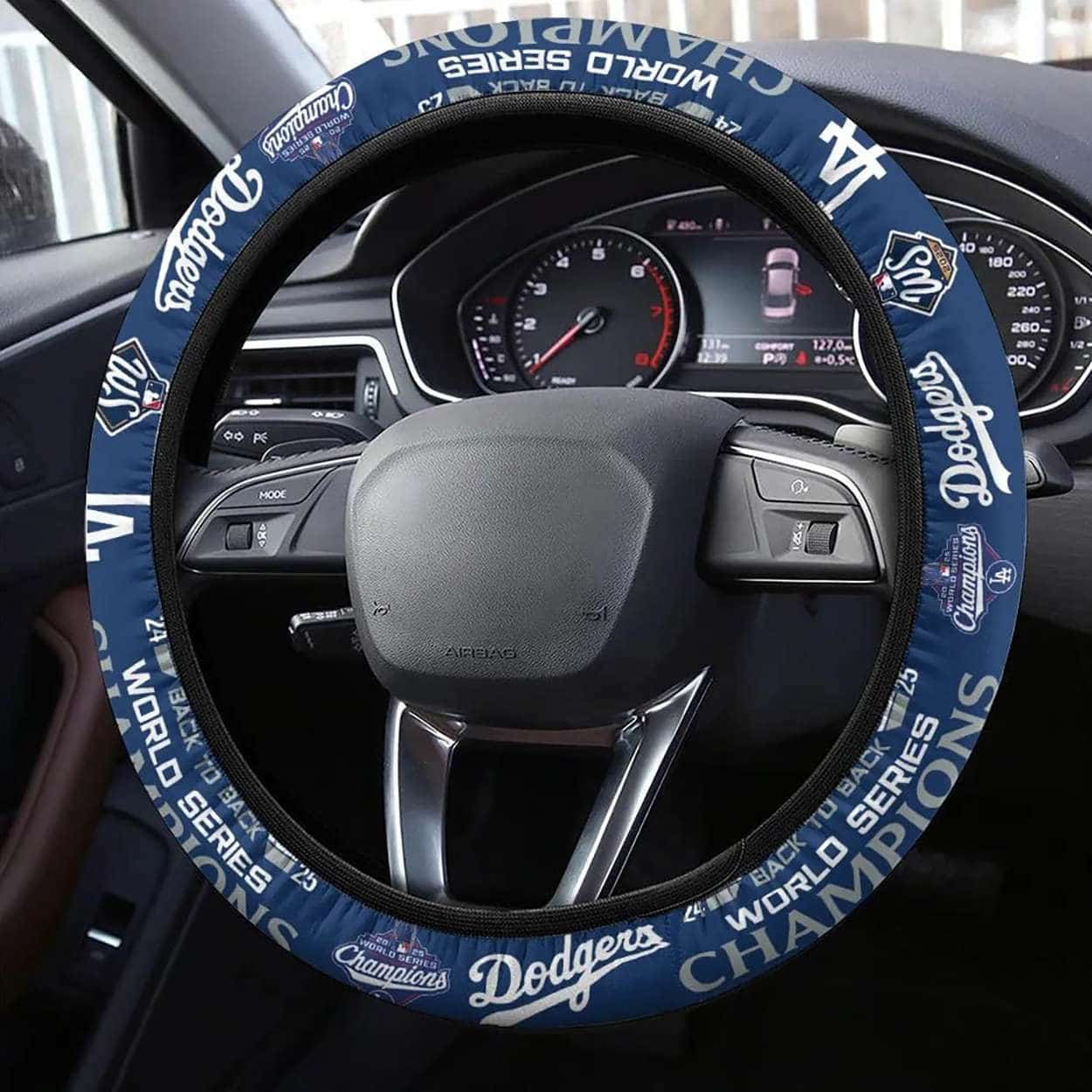 Dodgers 2025 World Series Champions Steering Wheel Cover Dodgers 2025 World Series Champions Steering Wheel Cover